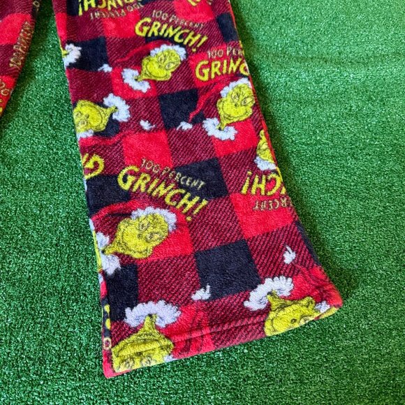 The Grinch Elastic Waist Pockets Fleece Christmas Loungewear Pajama Pants Size M - Picture 4 of 12